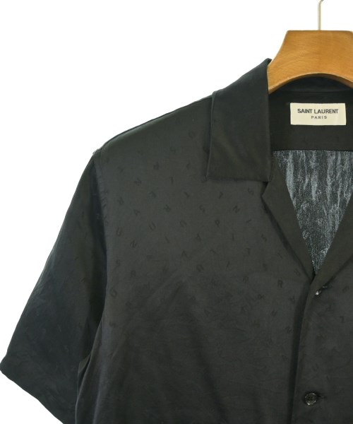 SAINT LAURENT PARIS（サンローランパリ）カジュアルシャツ 黒 サイズ:37(XS位) メンズ/2200690798036