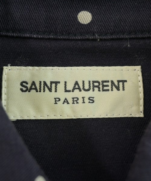 SAINT LAURENT PARIS（サンローランパリ）カジュアルシャツ 紺 サイズ:S メンズ/2200690825077