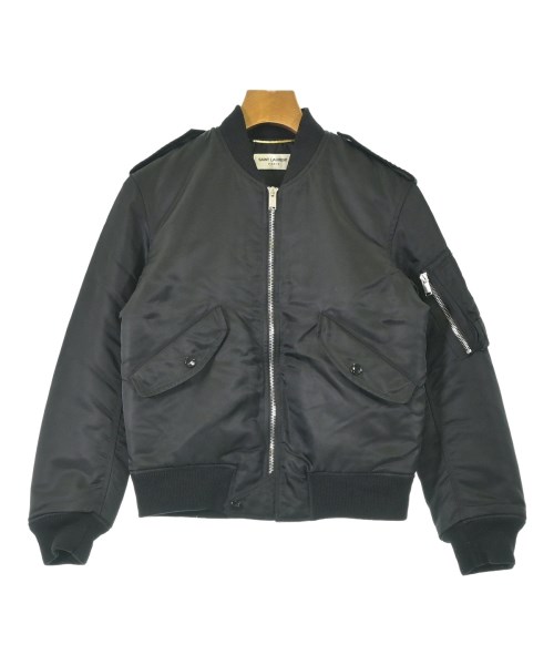SAINT LAURENT PARIS(サンローランパリ)ミリタリーブルゾン 黒 サイズ:34(XXS位)/2200690978186
