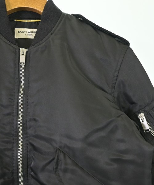 SAINT LAURENT PARIS（サンローランパリ）ミリタリーブルゾン 黒 サイズ:34(XXS位) レディース/2200690978186