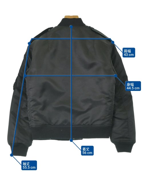 SAINT LAURENT PARIS（サンローランパリ）ミリタリーブルゾン 黒 サイズ:34(XXS位) レディース/2200690978186