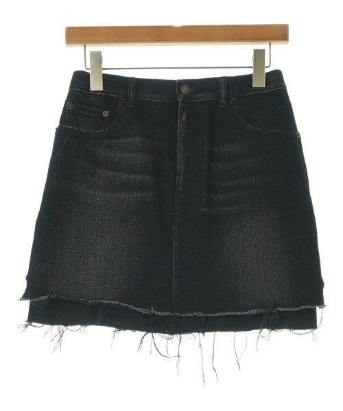 SAINT LAURENT PARIS(サンローランパリ)ミニスカート 黒 サイズ:26(M位)/2200692156216
