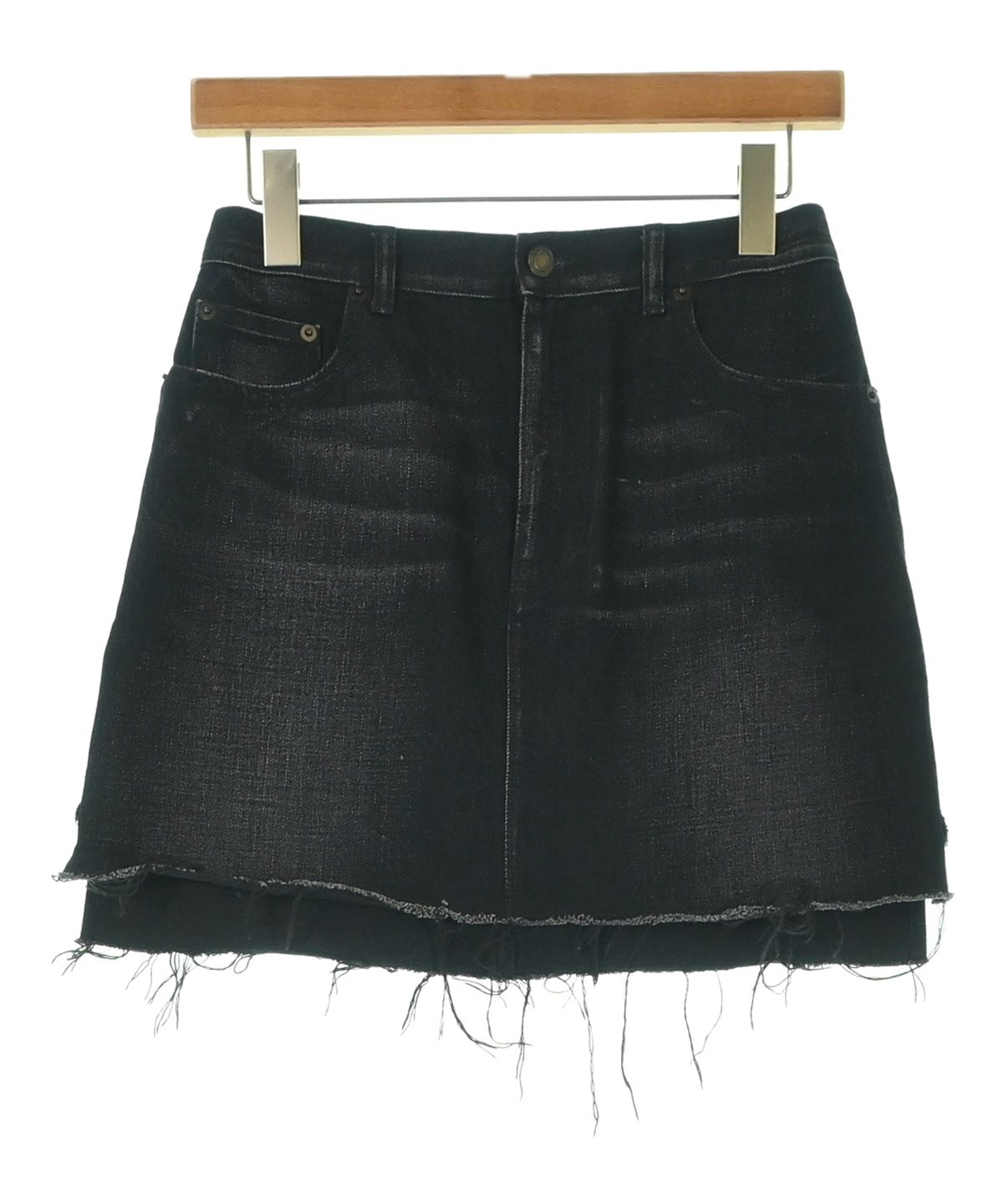 A*i様 SAINT LAWRANT PARIS ナポレオンミニスカート黒　20 SAINT LAURENT PARIS（サンローランパリ）ミニスカート 黒 サイズ:26(M