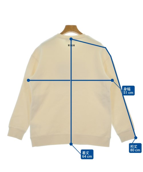 MSGM（エムエスジーエム）スウェット 白 サイズ:M レディース/2200622405025