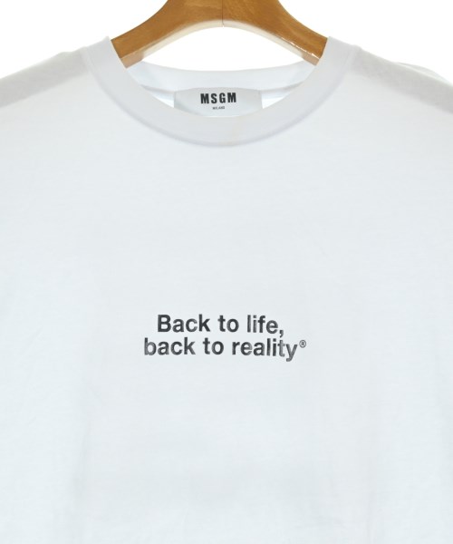 MSGM（エムエスジーエム）Tシャツ・カットソー 白 サイズ:L メンズ/2200615631165