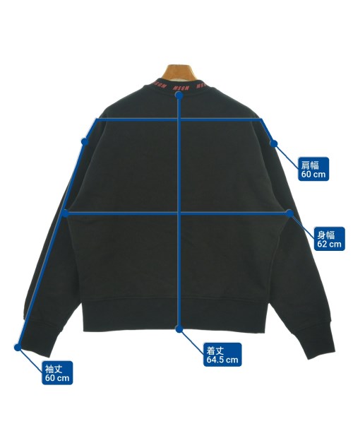 MSGM（エムエスジーエム）スウェット 黒 サイズ:L メンズ/2200634884023