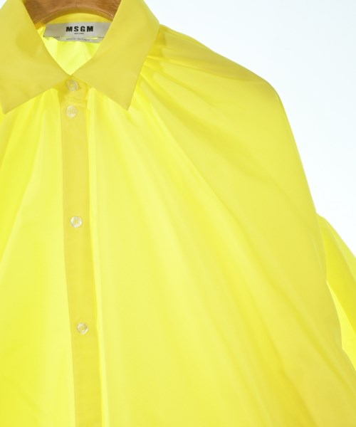 MSGM（エムエスジーエム）ブラウス 黄 サイズ:36(XS位) レディース/2200640516116
