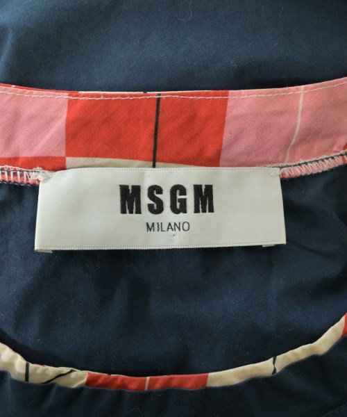 MSGM（エムエスジーエム）カジュアルシャツ 紺 サイズ:48(L位) メンズ/2200628610102