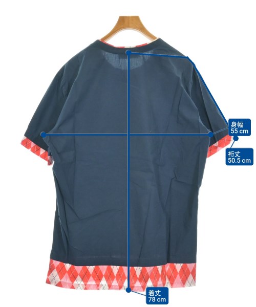 MSGM（エムエスジーエム）カジュアルシャツ 紺 サイズ:48(L位) メンズ/2200628610102