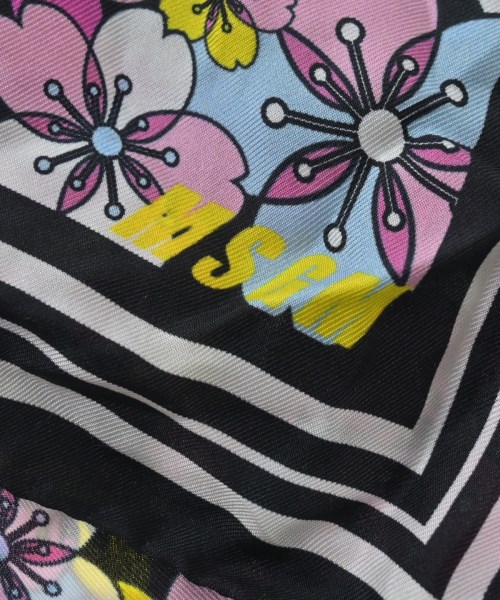 MSGM（エムエスジーエム）バンダナ・スカーフ 黒 サイズ:- レディース/2200630140079