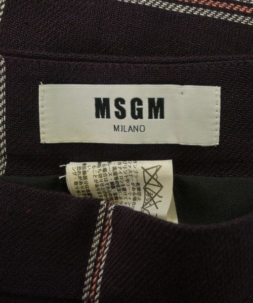 MSGM（エムエスジーエム）ひざ丈スカート 紫 サイズ:40(M位