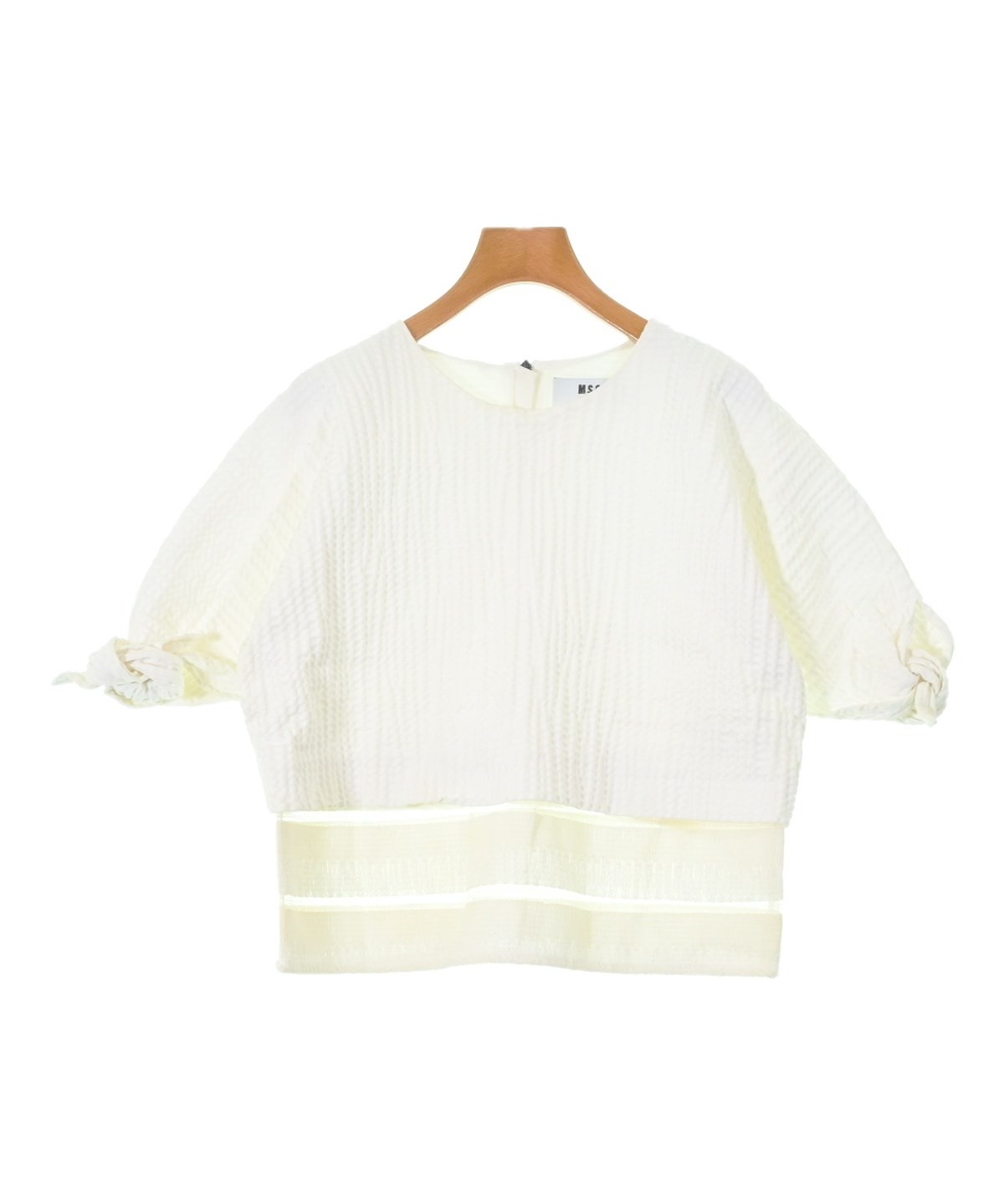 MSGM エムエスジーエム ブラウス レディース 【古着】【中古】 MSGM（エムエスジーエム）ブラウス 白 サイズ:40(M位) レディース