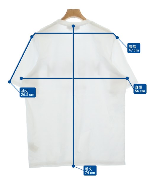 MSGM（エムエスジーエム）Tシャツ・カットソー 白 サイズ:L メンズ/2200621661088