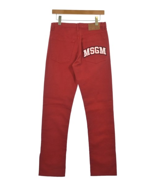 MSGM（エムエスジーエム）デニムパンツ 赤 サイズ:38(S位) レディース/2200624475033