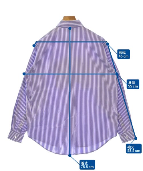 MSGM（エムエスジーエム）カジュアルシャツ 紫 サイズ:38(S位) メンズ/2200626280031