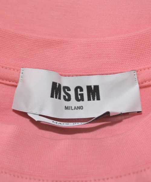 MSGM（エムエスジーエム）Tシャツ・カットソー ピンク サイズ:S レディース/2200629423190