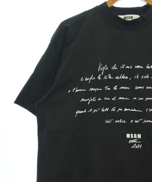 MSGM（エムエスジーエム）Tシャツ・カットソー 黒 サイズ:XS メンズ/2200615030173