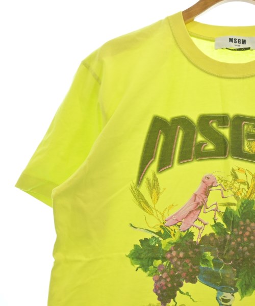 MSGM（エムエスジーエム）Tシャツ・カットソー 黄 サイズ:M メンズ/2200615030180