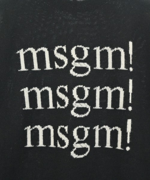 MSGM（エムエスジーエム）ニット・セーター 黒 サイズ:S メンズ/2200615353098