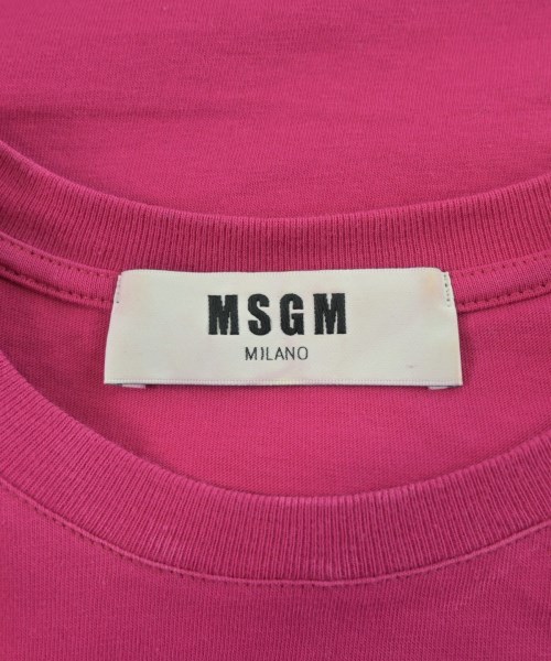 MSGM（エムエスジーエム）Tシャツ・カットソー ピンク サイズ:S レディース/2200631399049