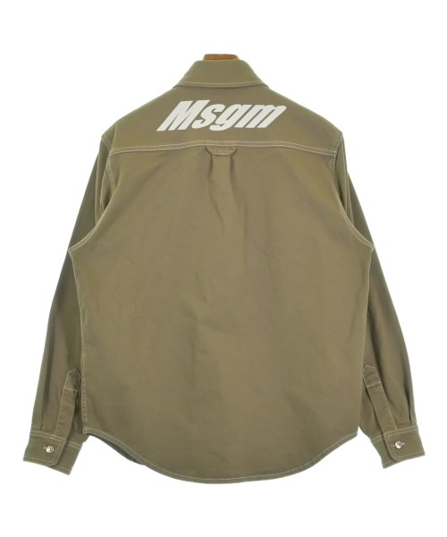 MSGM（エムエスジーエム）カジュアルシャツ ベージュ サイズ:38(S位) メンズ/2200614045246