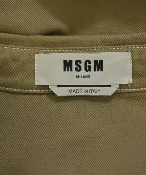MSGM（エムエスジーエム）カジュアルシャツ ベージュ サイズ:38(S位) メンズ/2200614045246