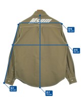 MSGM（エムエスジーエム）カジュアルシャツ ベージュ サイズ:38(S位) メンズ/2200614045246