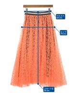 MSGM（エムエスジーエム）ロング・マキシ丈スカート オレンジ サイズ:38(S位) レディース/2200610500091