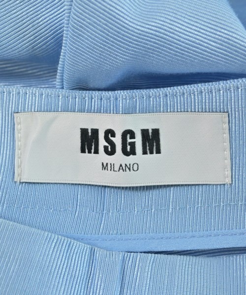 MSGM（エムエスジーエム）クロップドパンツ 青 サイズ:38(S位) レディース/2200610500138