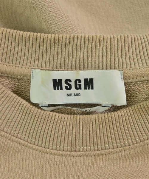 MSGM（エムエスジーエム）スウェット ベージュ サイズ:XL メンズ/2200610783012