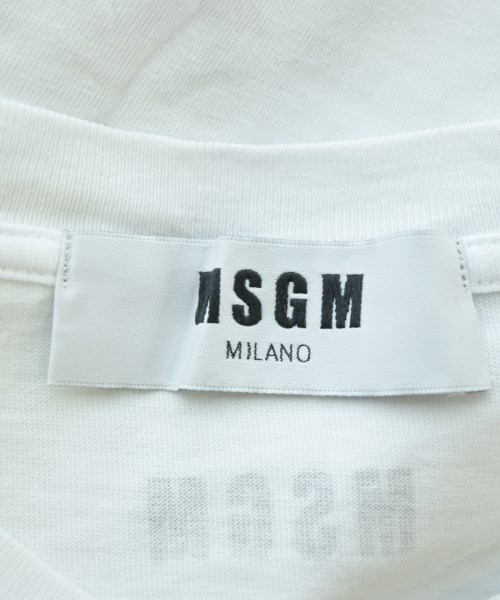 MSGM（エムエスジーエム）Tシャツ・カットソー 白 サイズ:L メンズ/2200611443076