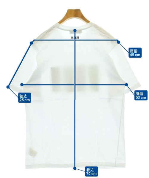 MSGM（エムエスジーエム）Tシャツ・カットソー 白 サイズ:L メンズ/2200611443076