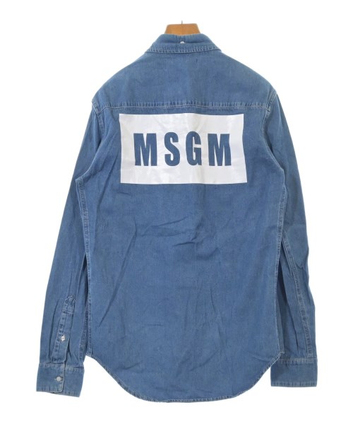 MSGM（エムエスジーエム）カジュアルシャツ 青 サイズ:39(S位) レディース/2200612360037