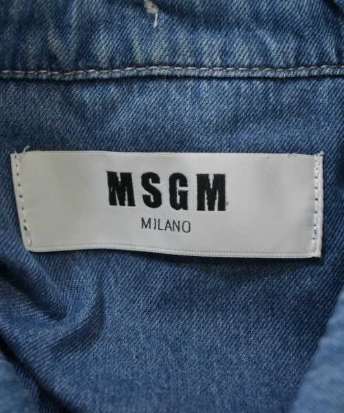 MSGM（エムエスジーエム）カジュアルシャツ 青 サイズ:39(S位) レディース/2200612360037