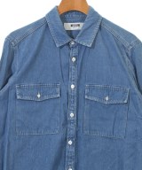 MSGM（エムエスジーエム）カジュアルシャツ 青 サイズ:39(S位) レディース/2200612360037