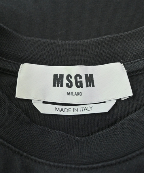 MSGM（エムエスジーエム）Tシャツ・カットソー 黒 サイズ:XS メンズ/2200613277037