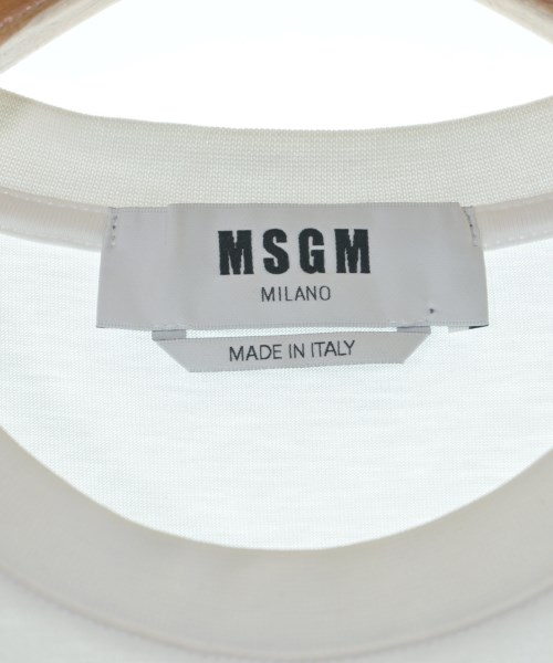 MSGM（エムエスジーエム）Tシャツ・カットソー 白 サイズ:S メンズ/2200617109181