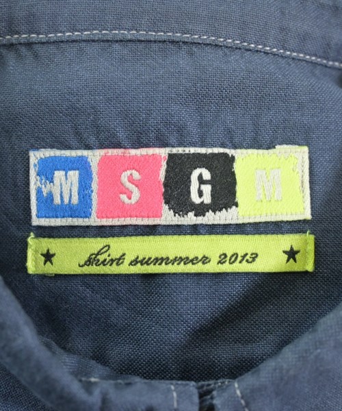 MSGM（エムエスジーエム）カジュアルシャツ 青 サイズ:39(M位) メンズ/2200613334013