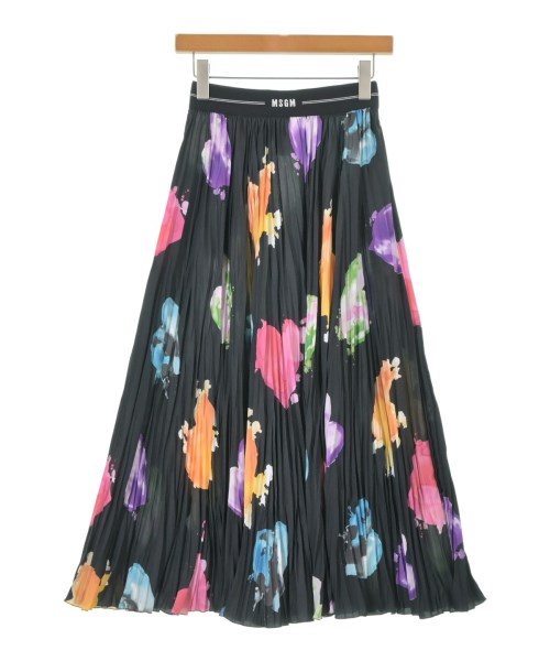 MSGM(エムエスジーエム)ロング・マキシ丈スカート 黒 サイズ:36(XS位)/2200671004033