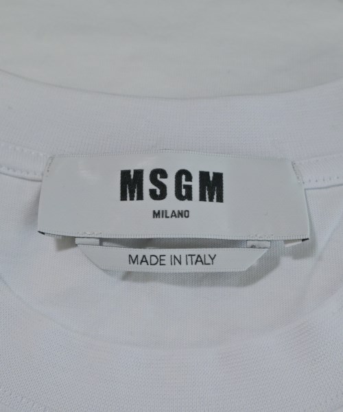 MSGM（エムエスジーエム）Tシャツ・カットソー 白 サイズ:XS レディース/2200673879042