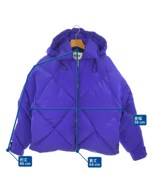MSGM（エムエスジーエム）ダウンジャケット/ダウンベスト 紫 サイズ:40(M位) レディース/2200672704017