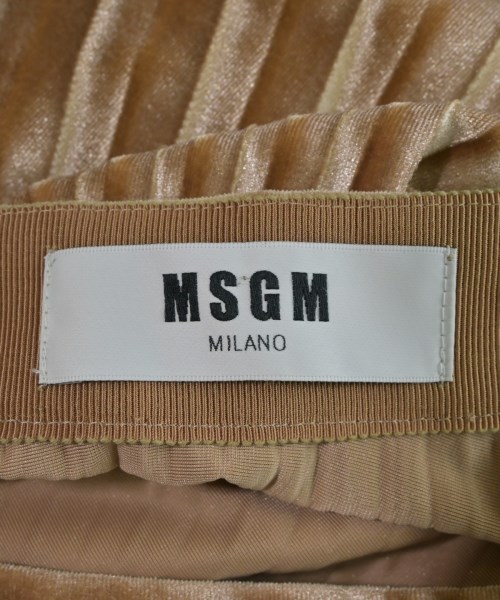 MSGM（エムエスジーエム）ロング・マキシ丈スカート 茶 サイズ:40(M位) レディース/2200678575086