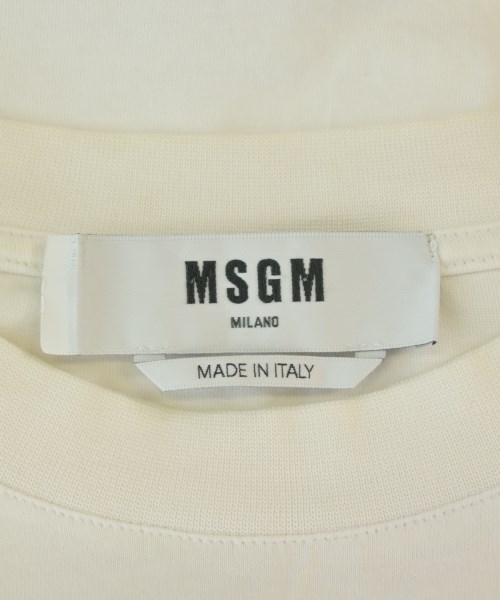 MSGM（エムエスジーエム）Tシャツ・カットソー 白 サイズ:M レディース/2200679054153