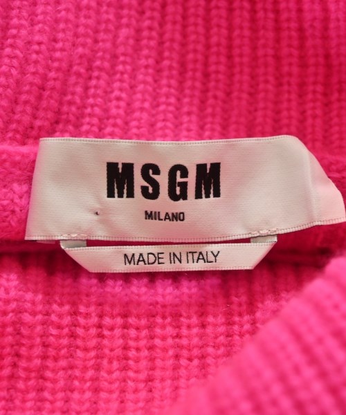 MSGM（エムエスジーエム）ニット・セーター ピンク サイズ:XS レディース/2200677080703