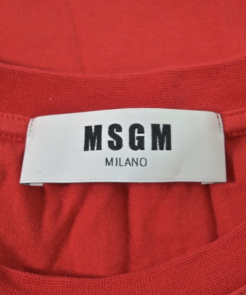 MSGM（エムエスジーエム）Tシャツ・カットソー 赤 サイズ:XS レディース/2200680981028
