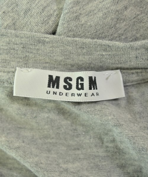 MSGM（エムエスジーエム）Tシャツ・カットソー グレー サイズ:XS メンズ/2200677029078