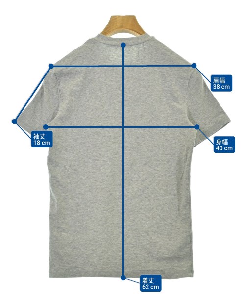 MSGM（エムエスジーエム）Tシャツ・カットソー グレー サイズ:XS メンズ/2200677029078