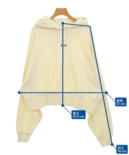 MSGM（エムエスジーエム）パーカー 白 サイズ:M レディース/2200682005029