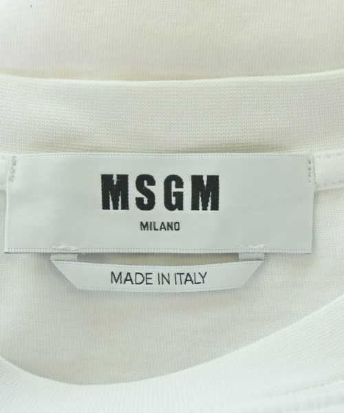 MSGM（エムエスジーエム）Tシャツ・カットソー 白 サイズ:XS レディース/2200684336015