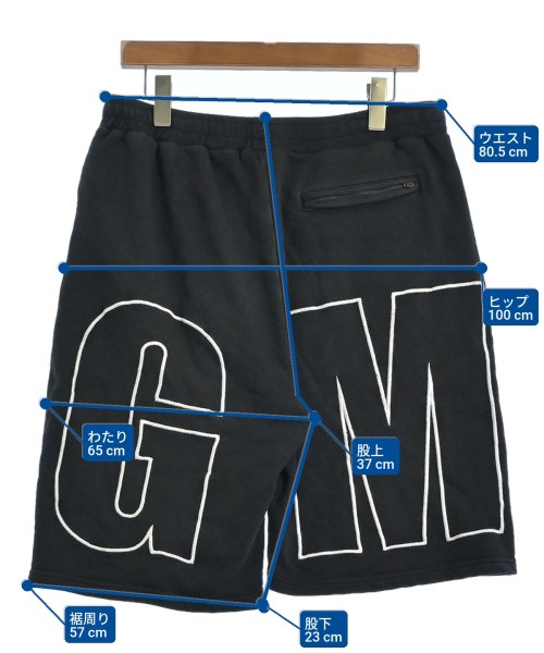 MSGM（エムエスジーエム）ショートパンツ 黒 サイズ:M メンズ/2200695857202